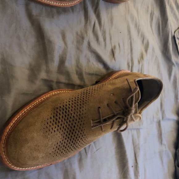 cole haan grandos suede tan size 10
